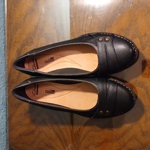 Clarks Leather Flats
